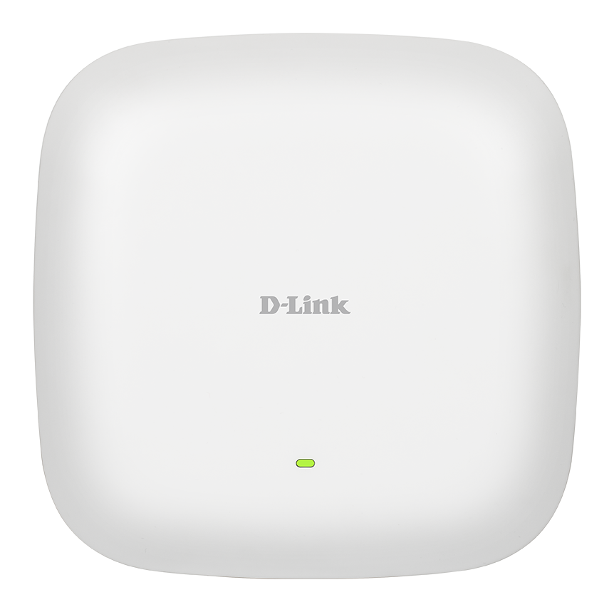 DAP-X2850 AX3600 Wi-Fi 6 Dual-Band PoE Access Point - front view.