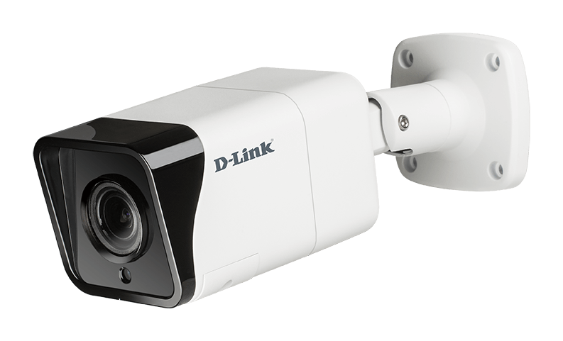 DCS-4718E 8 Megapixel H.265 Outdoor Bullet Camera - left side.
