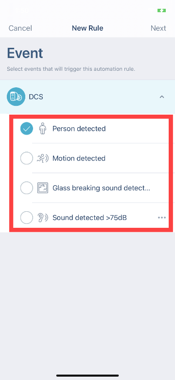 How do I set up automated rules to control my smart plug and camera using the mydlink app