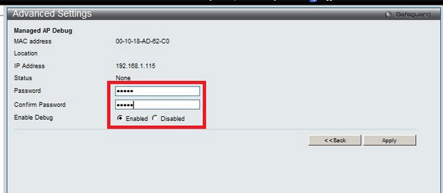 DWS 3160 Upgrade a Managed Access Point via tftp and SSH