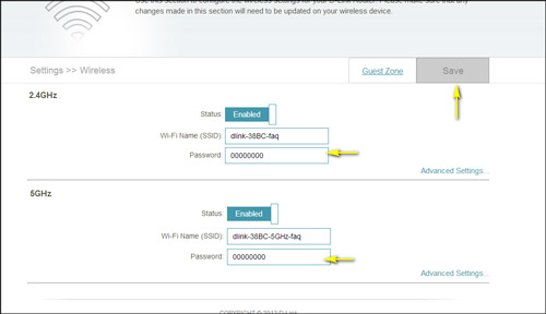 change your routers password password