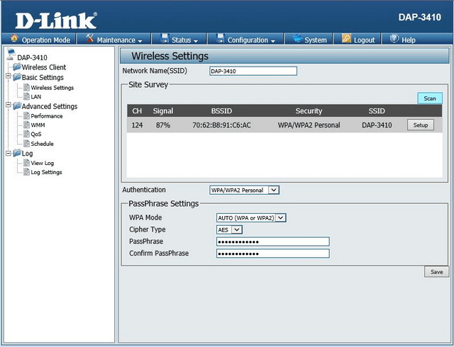 DAP 3410 How to setup AP and Wireless Client and Camera PoE